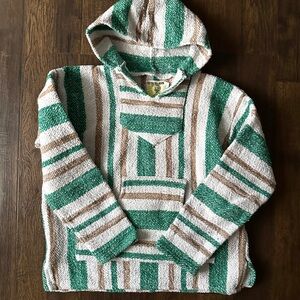 Classic Stripe Knitted Hoodie Sweater